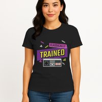 Classically Trained Retro Video Game 80s Womens T-Shirt