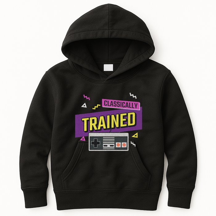 Classically Trained Retro Video Game 80s Kids Hoodie
