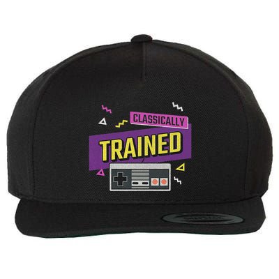 Classically Trained Retro Video Game 80s Wool Snapback Cap