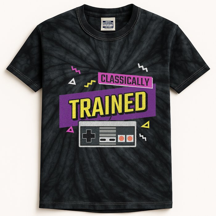 Classically Trained Retro Video Game 80s Kids Tie-Dye T-Shirt
