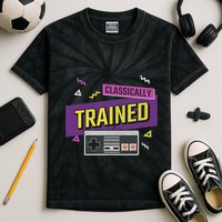 Classically Trained Retro Video Game 80s Kids Tie-Dye T-Shirt