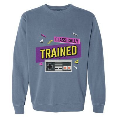 Classically Trained Retro Video Game 80s Garment-Dyed Sweatshirt