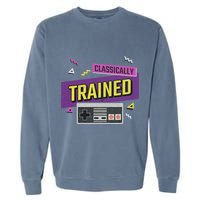 Classically Trained Retro Video Game 80s Garment-Dyed Sweatshirt