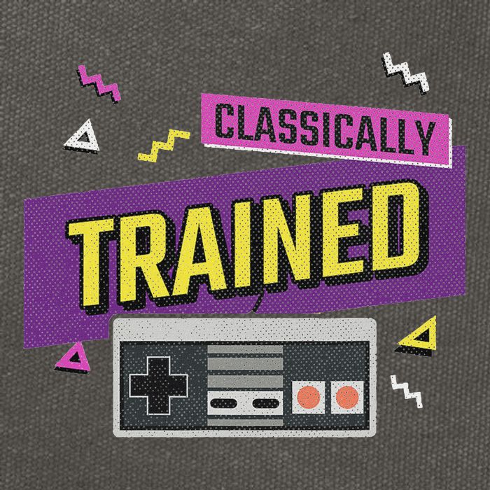 Classically Trained Retro Video Game 80s Cotton Canvas Backpack