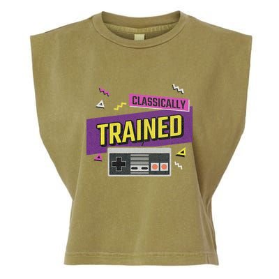Classically Trained Retro Video Game 80s Garment-Dyed Women's Muscle Tee