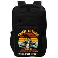 Camel Towing Retro Adult Humor Saying Funny Halloween Gift Impact Tech Backpack