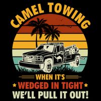 Camel Towing Retro Adult Humor Saying Funny Halloween Gift Impact Tech Backpack