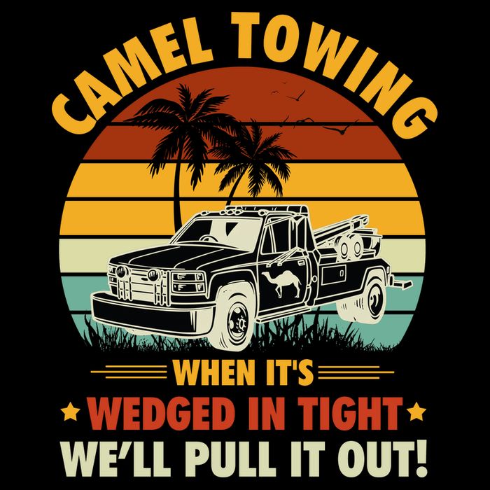 Camel Towing Retro Adult Humor Saying Funny Halloween Gift Impact Tech Backpack