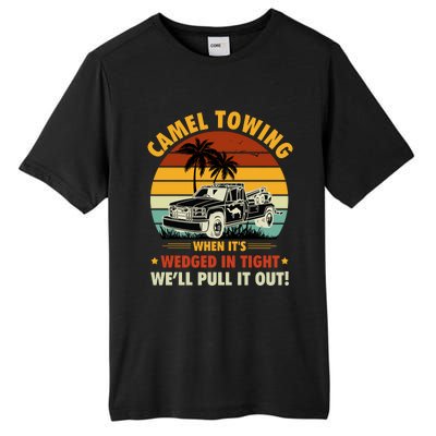 Camel Towing Retro Adult Humor Saying Funny Halloween Gift Tall Fusion ChromaSoft Performance T-Shirt