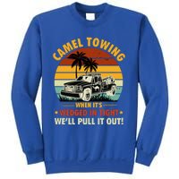 Camel Towing Retro Adult Humor Saying Funny Halloween Gift Sweatshirt