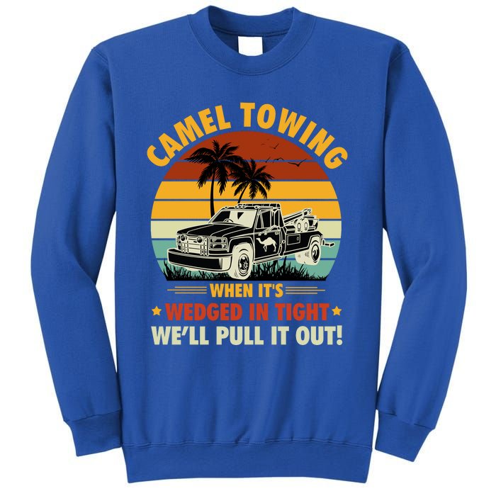 Camel Towing Retro Adult Humor Saying Funny Halloween Gift Sweatshirt