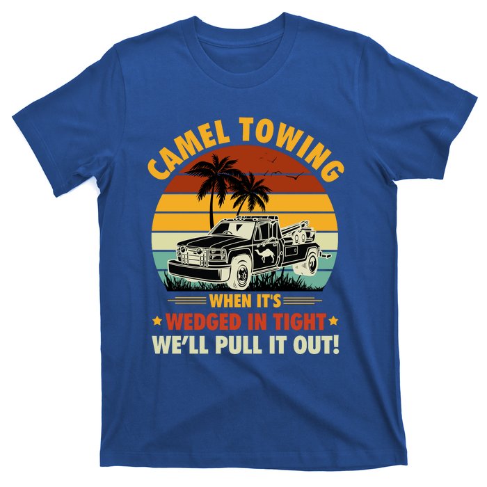 Camel Towing Retro Adult Humor Saying Funny Halloween Gift T-Shirt