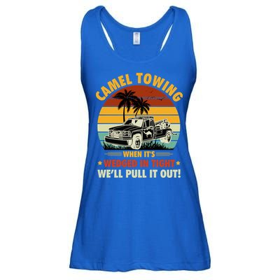 Camel Towing Retro Adult Humor Saying Funny Halloween Gift Ladies Essential Flowy Tank
