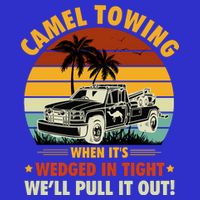 Camel Towing Retro Adult Humor Saying Funny Halloween Gift 16 in Basic Backpack