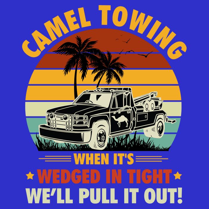 Camel Towing Retro Adult Humor Saying Funny Halloween Gift 16 in Basic Backpack