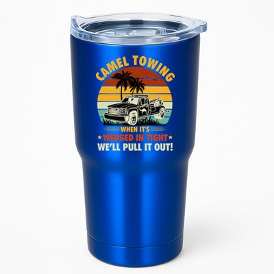 Camel Towing Retro Adult Humor Saying Funny Halloween Gift Tumbler