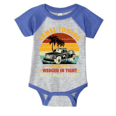 Camel Towing Retro Adult Humor Saying Funny Halloween Gift Infant Baby Jersey Bodysuit