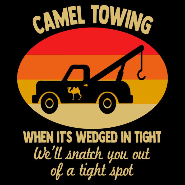 Camel Towing Retro Adult Camel Toe Funny Saying Gift Cooling Performance Crew T-Shirt