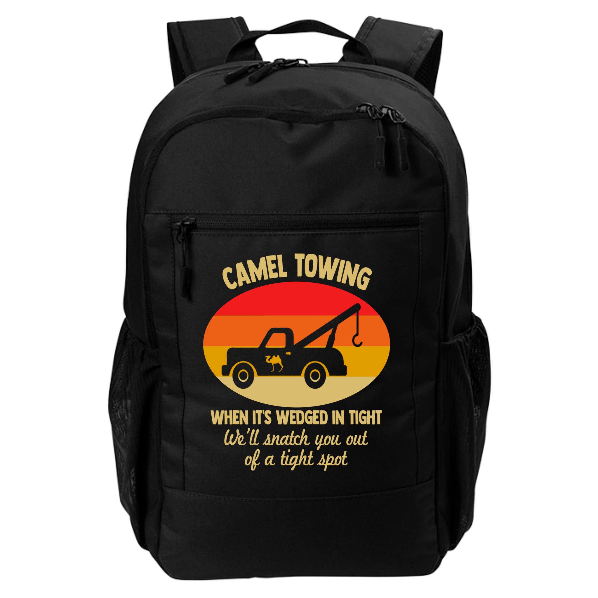 Camel Towing Retro Adult Camel Toe Funny Saying Gift Backpack