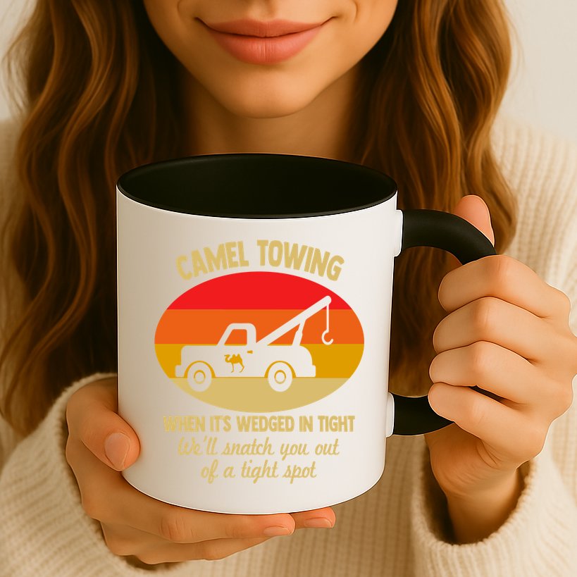 Camel Towing Retro Adult Camel Toe Funny Saying Gift Mug