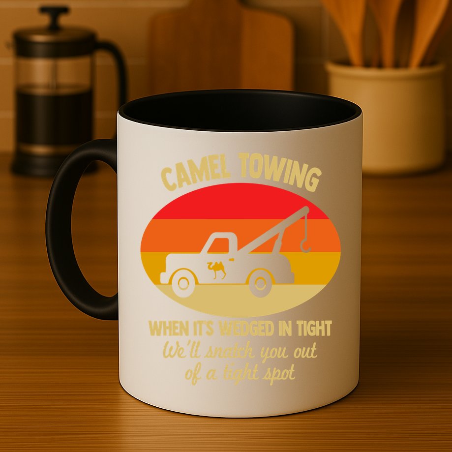 Camel Towing Retro Adult Camel Toe Funny Saying Gift Mug