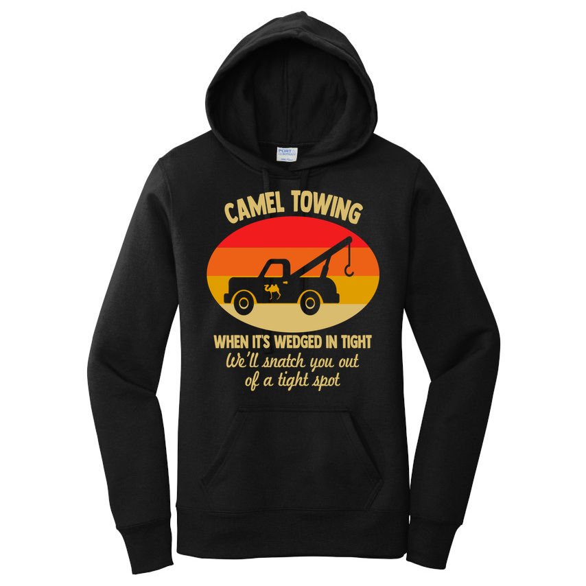 Camel Towing Retro Adult Camel Toe Funny Saying Gift Women's Pullover Hoodie