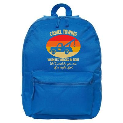 Camel Towing Retro Adult Camel Toe Funny Saying Gift 16 in Basic Backpack