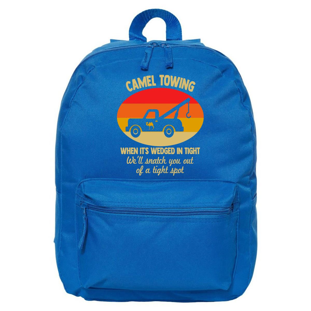 Camel Towing Retro Adult Camel Toe Funny Saying Gift 16 in Basic Backpack