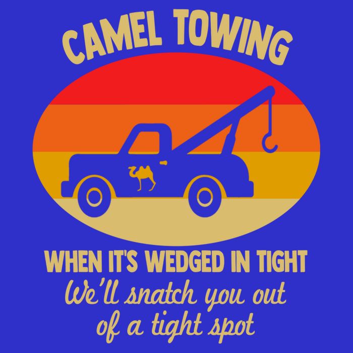 Camel Towing Retro Adult Camel Toe Funny Saying Gift 16 in Basic Backpack