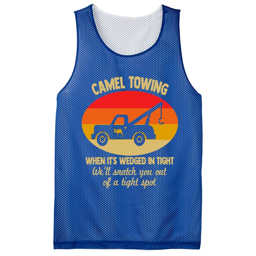 Camel Towing Retro Adult Camel Toe Funny Saying Gift Mesh Reversible Basketball Jersey Tank