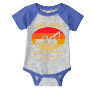 Camel Towing Retro Adult Camel Toe Funny Saying Gift Infant Baby Jersey Bodysuit