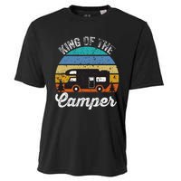 Camping Travel Retro Vintage King Of The Camper Cooling Performance Crew T-Shirt