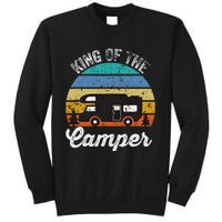 Camping Travel Retro Vintage King Of The Camper Sweatshirt