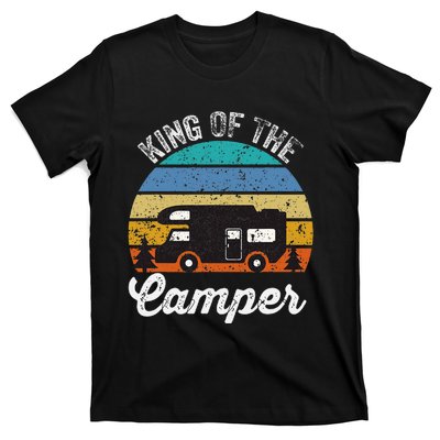 Camping Travel Retro Vintage King Of The Camper T-Shirt