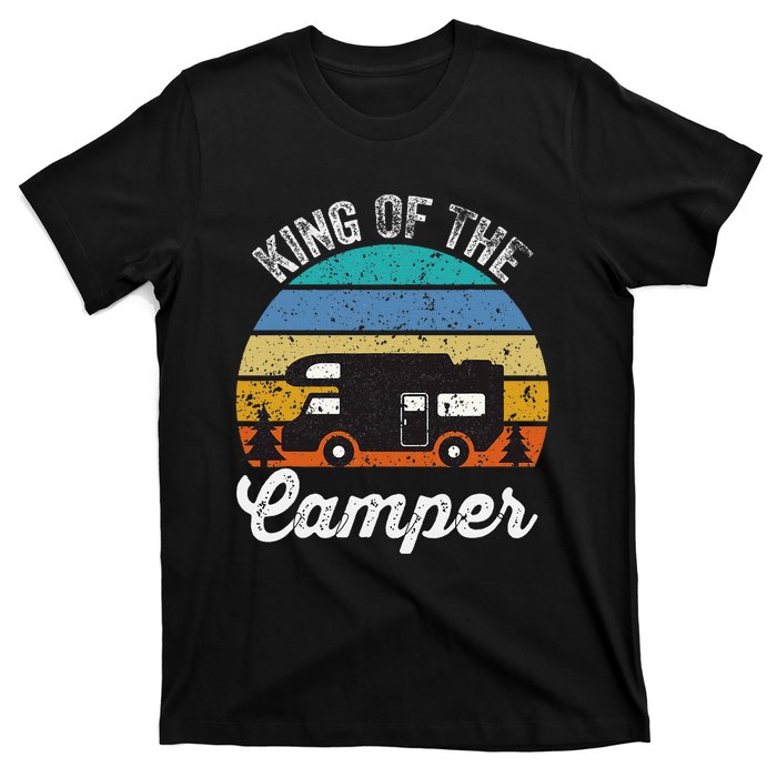 Camping Travel Retro Vintage King Of The Camper T-Shirt