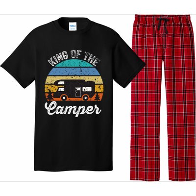 Camping Travel Retro Vintage King Of The Camper Pajama Set