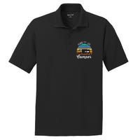 Camping Travel Retro Vintage King Of The Camper PosiCharge RacerMesh Polo