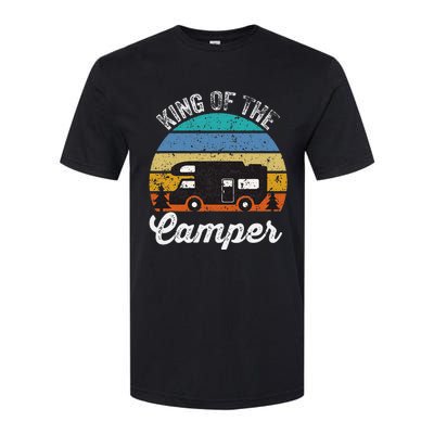 Camping Travel Retro Vintage King Of The Camper Softstyle CVC T-Shirt