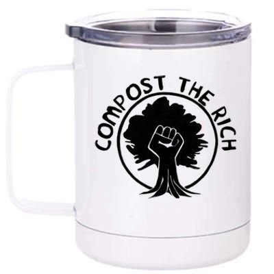 Compost The Rich 12 oz Stainless Steel Tumbler Cup