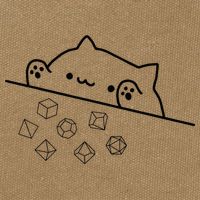 Cat Throwing Rainbow Dice Tabletop Rpg Cotton Canvas Backpack