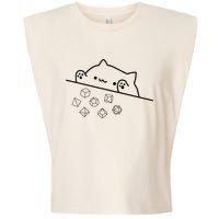Cat Throwing Rainbow Dice Tabletop Rpg Garment-Dyed Women's Muscle Tee