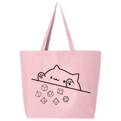 Cat Throwing Rainbow Dice Tabletop Rpg 25L Jumbo Tote