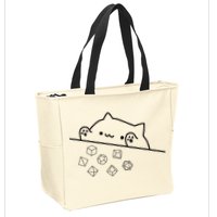 Cat Throwing Rainbow Dice Tabletop Rpg Zip Tote Bag