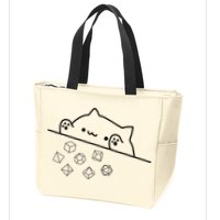 Cat Throwing Rainbow Dice Tabletop Rpg Zip Tote Bag