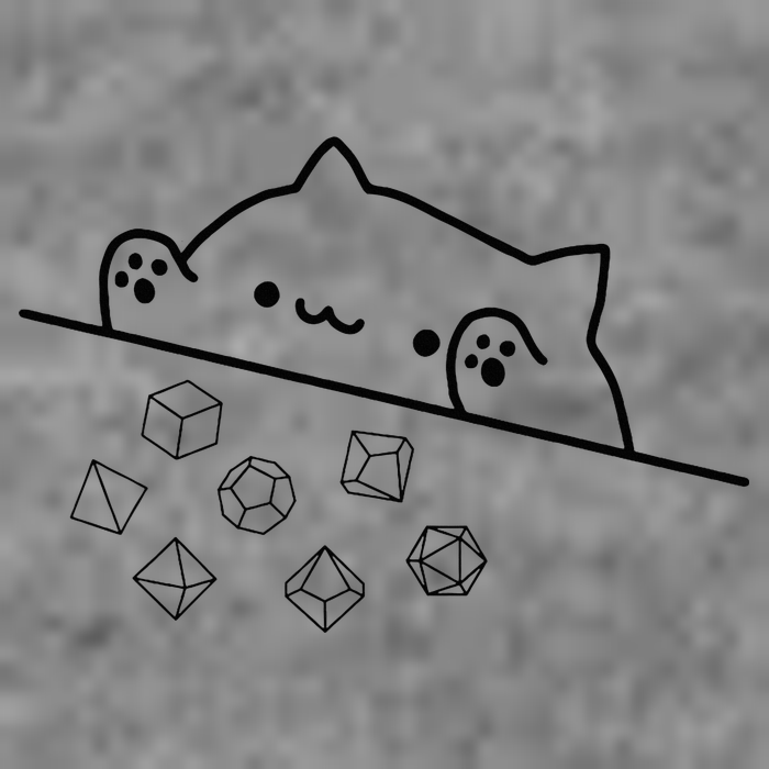 Cat Throwing Rainbow Dice Tabletop Rpg 7-Panel Snapback Hat