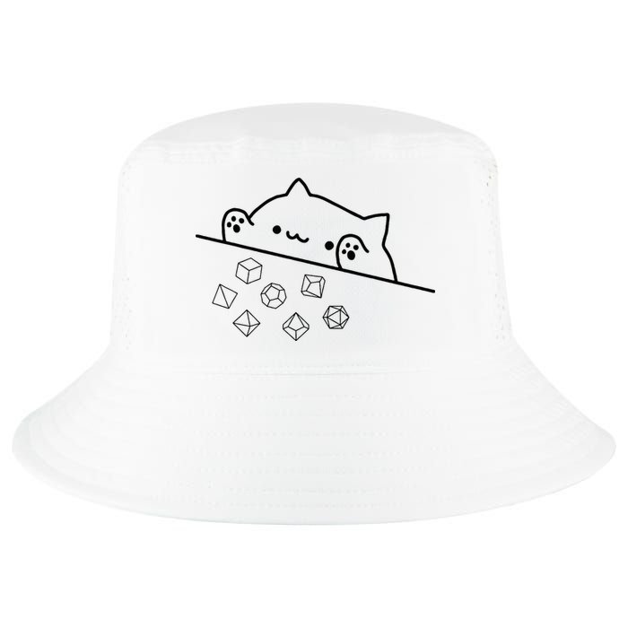 Cat Throwing Rainbow Dice Tabletop Rpg Cool Comfort Performance Bucket Hat
