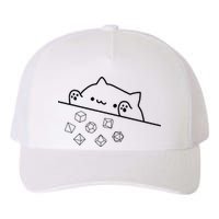 Cat Throwing Rainbow Dice Tabletop Rpg Yupoong Adult 5-Panel Trucker Hat