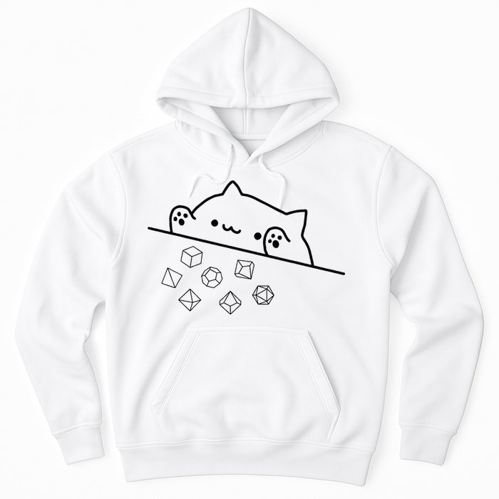 Cat Throwing Rainbow Dice Tabletop Rpg Hoodie