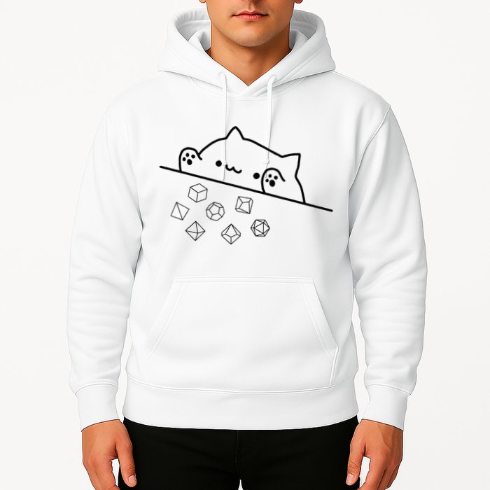 Cat Throwing Rainbow Dice Tabletop Rpg Hoodie