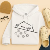 Cat Throwing Rainbow Dice Tabletop Rpg Hoodie